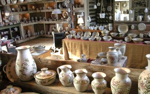 Selection of pots at Berkshire Pottery