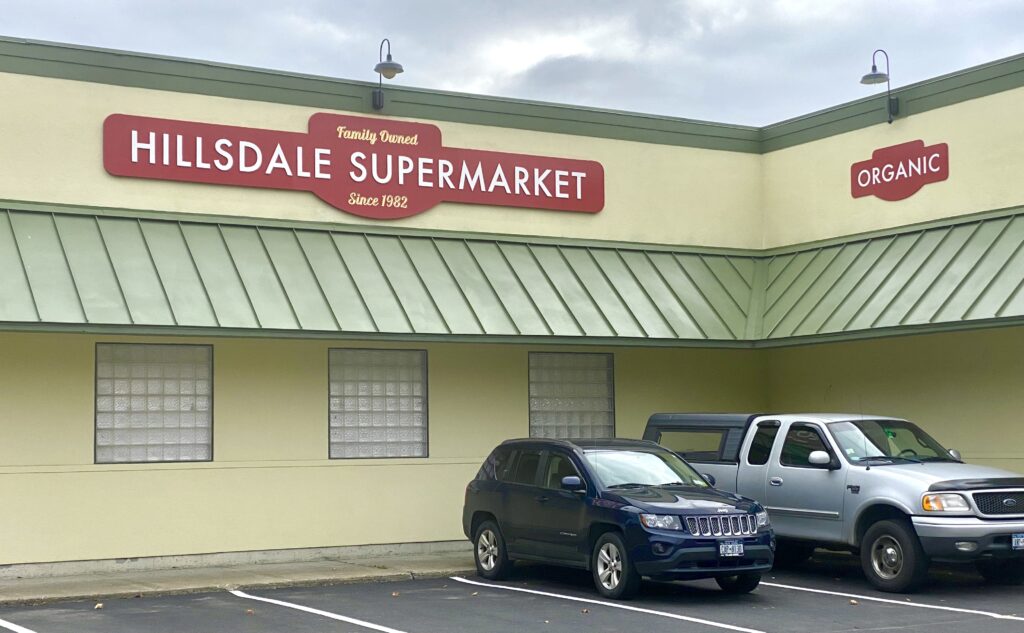 View of Hillsdale Supermarket